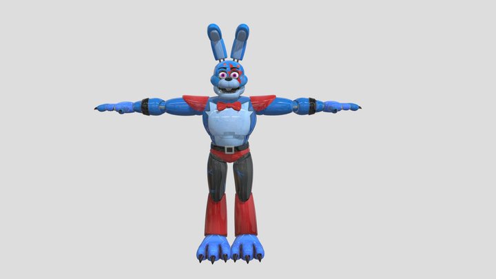 Glamrock Bonnie over Monty mod – Kostenloses 3D-Modell STL