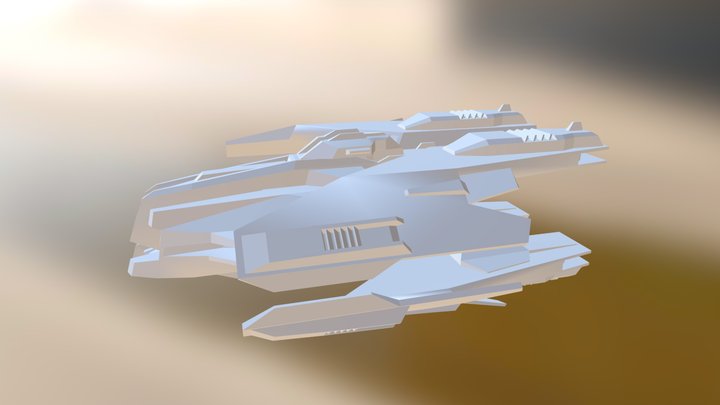 SciFi_Fighter 3D Model