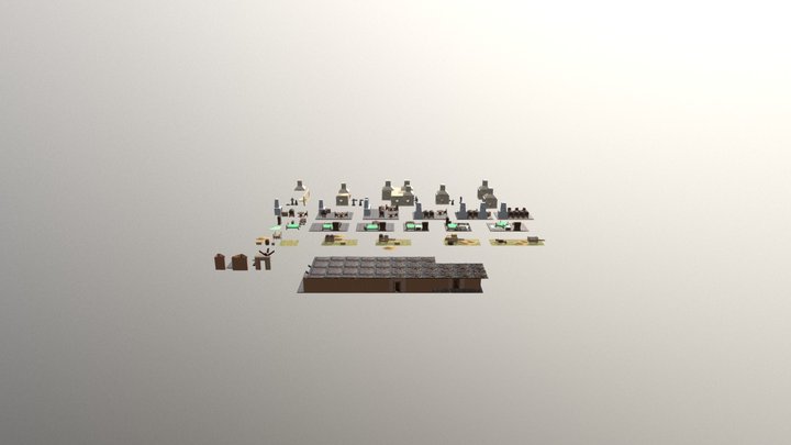 Modular Props 3D Model