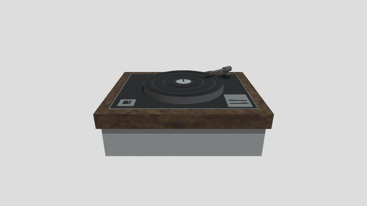 3D Vinyl player 3D Model