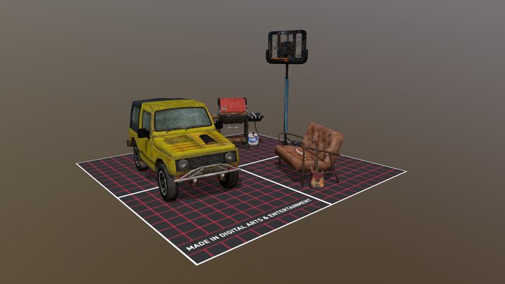 DAE 5 Finished props - Philadelphia 3D Model