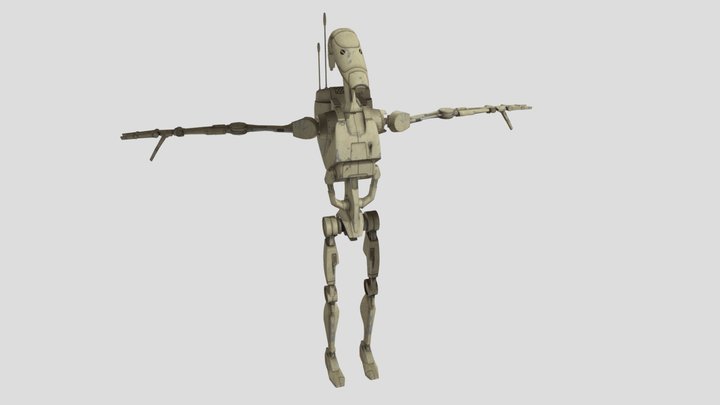 B1 Battle Droid Star Wars 3D Model