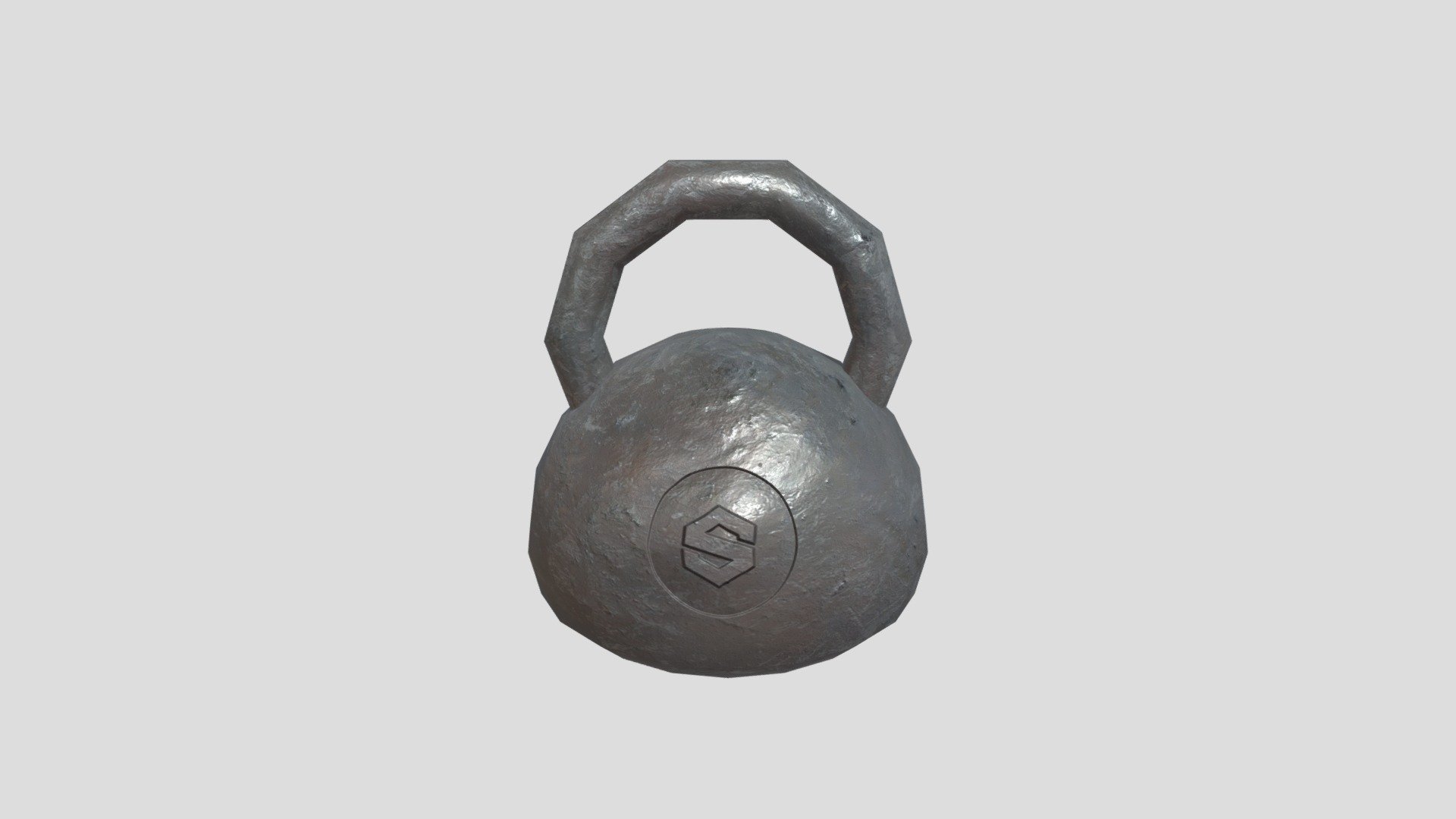Kettelbell Low Poly (Baked)
