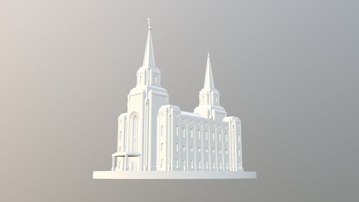 Brigham City Temple 3D Model