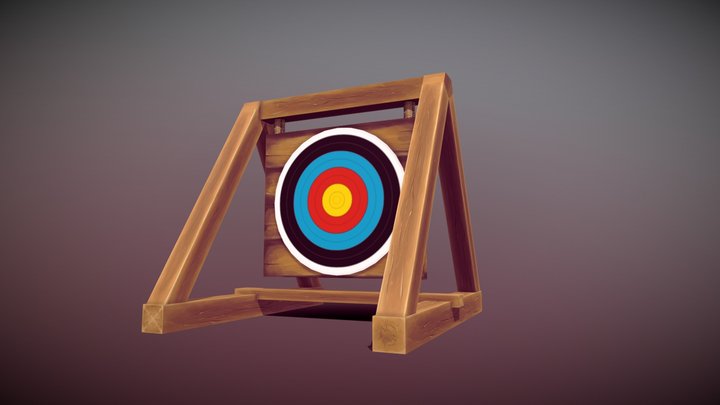 Archery Target 3D Model