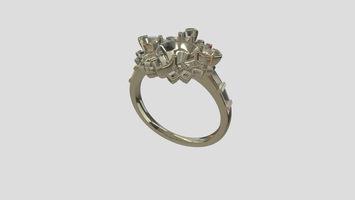 ATRG018 goldring wedding engagement luxury – Free 3D Model STL