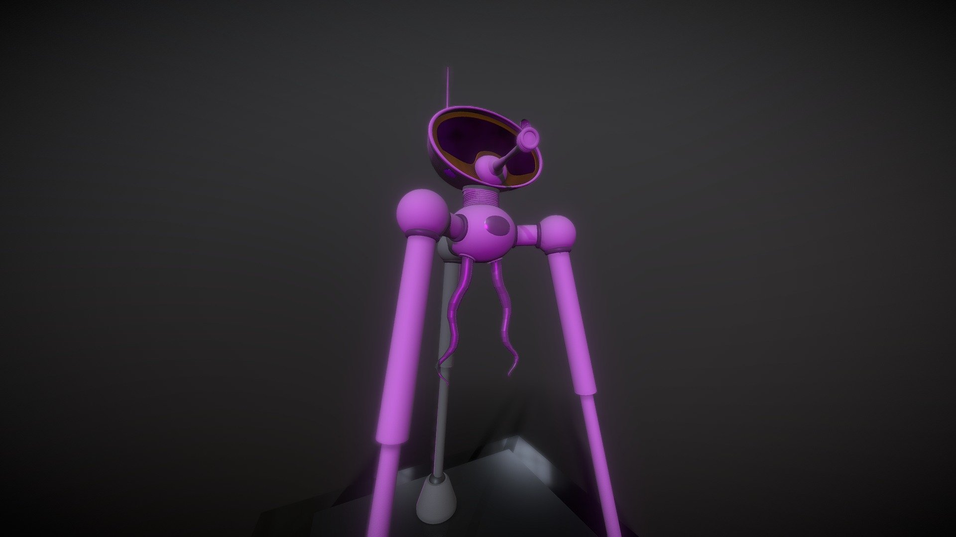 Classic illustrated tripod 3d model by isomeone isomeone658