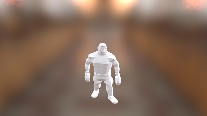 Boxeador Estirandose 3D Model