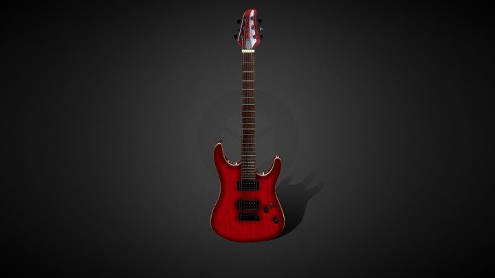 Electric Guitar Jack&Danny 805 TRB 3D Model