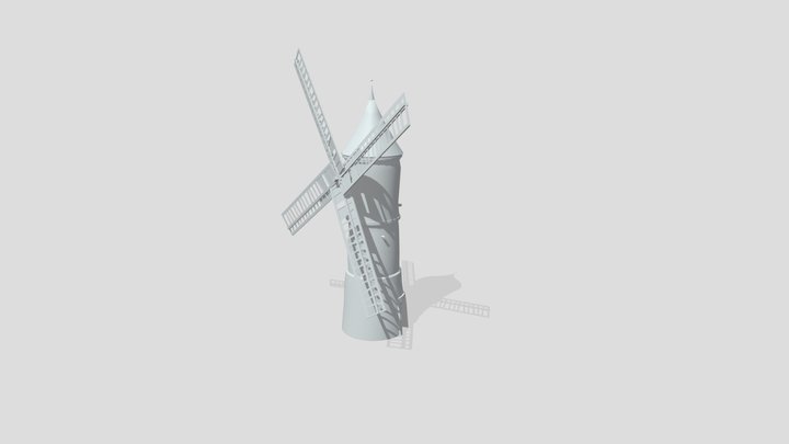 Windmill Draft 3D Model