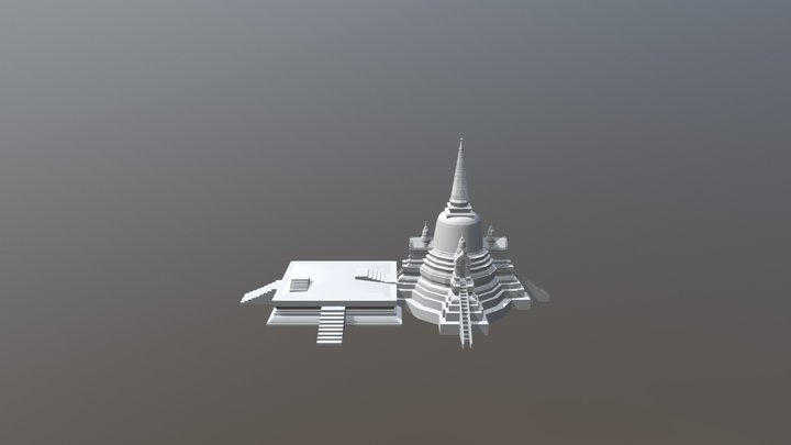 University : Fourth-year 2018 : Watphrasisanphet 3D Model