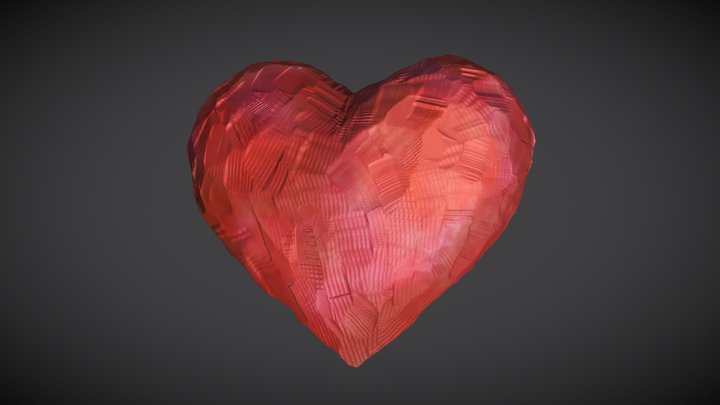 Rough Heart 3D Model