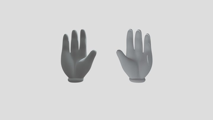 Glove Hands 3D Model