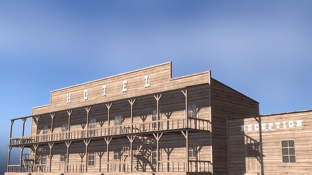 Wild West Hotel - 3D model by Nikita Oleinik (@nikita.oleinik) [a2bfcf1 ...