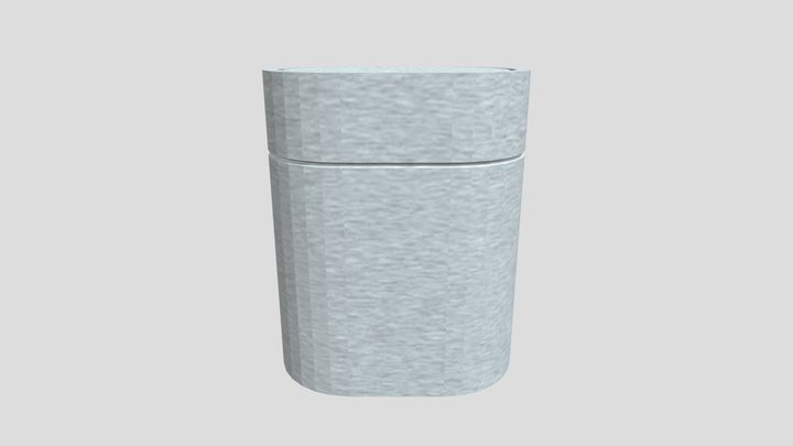 Bathroom Trash Bin 3D Model