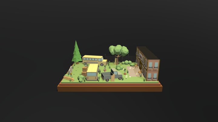 The Last of Us Go - Level 3 3D Model