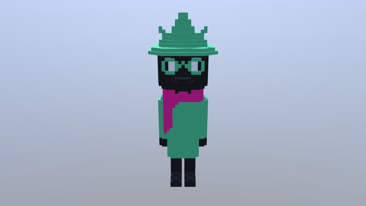 Voxel Ralsei (No Robe) 3D Model