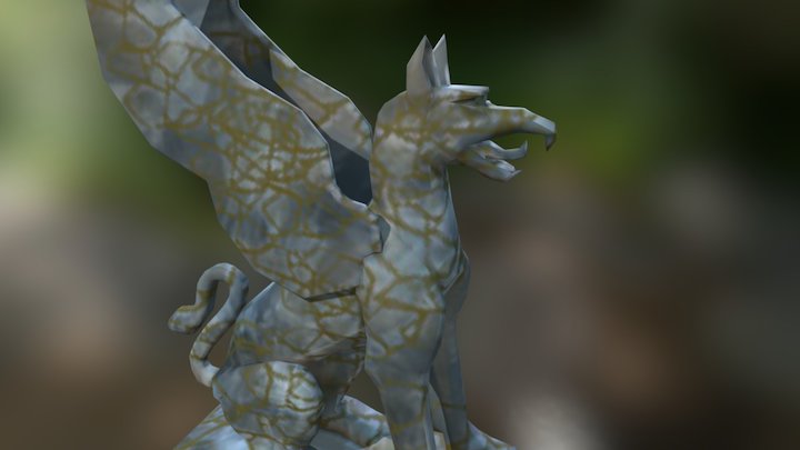 Griffin Statue 3D Model