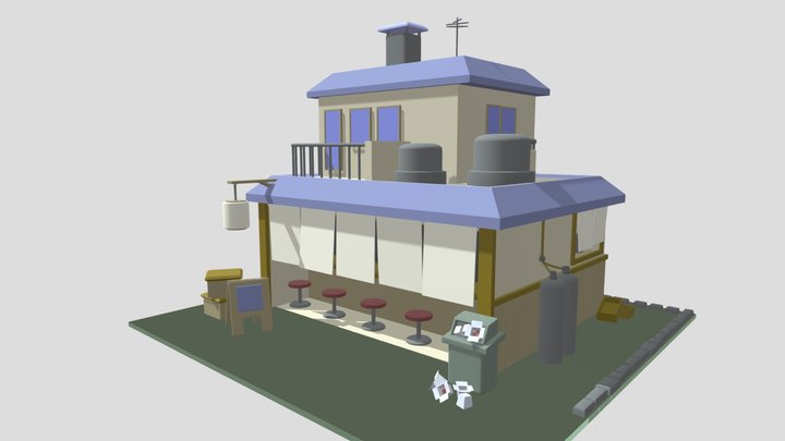 hw detalization with color #2 3D Model