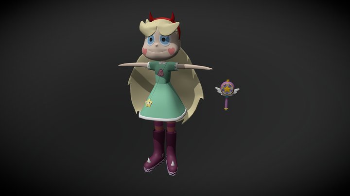 Star Butterfly 3D Model