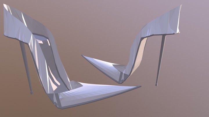 Sketch 3d bride heels 3D Model