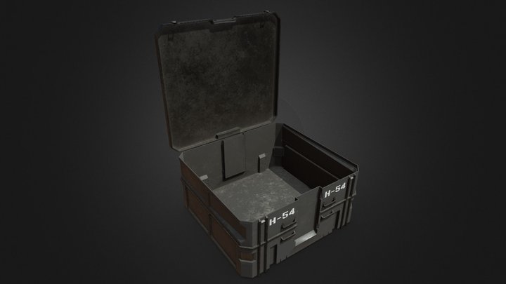 Modern military box 3D Model