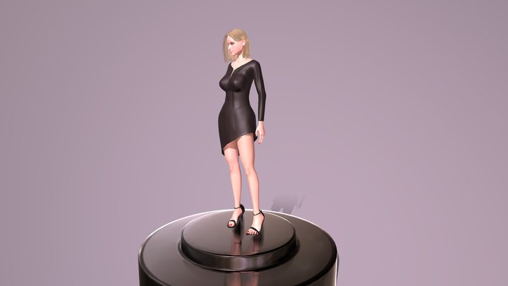 Tanya Dress 3D Model