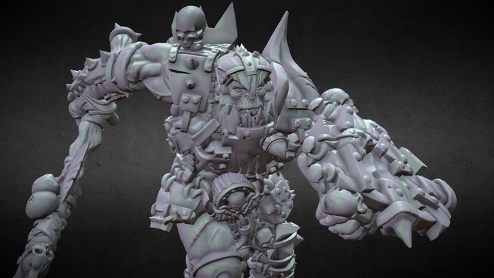 Ironclad Berserker Orc 3D Model