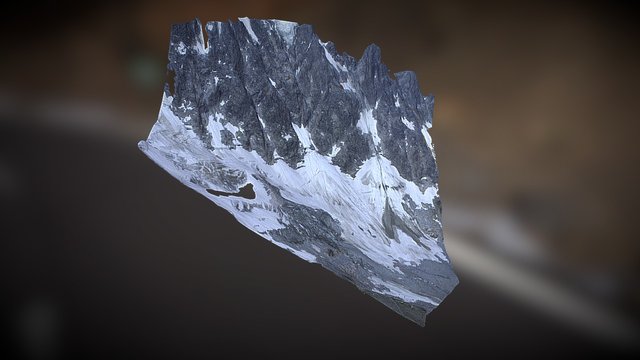 Aiguille du Midi 3D Model