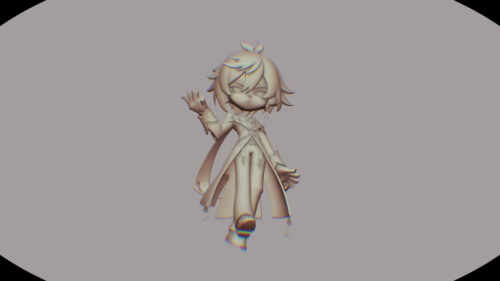 Zhongli Stylized - Genshin Impact 3D Print Model