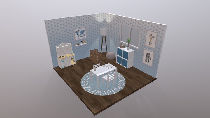 Kids Room 2 3D Model