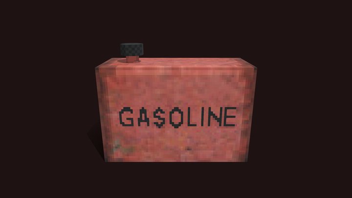 Granny Gasoline Can Minecraft 3D Model