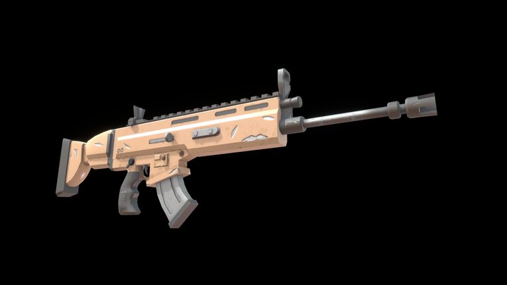 Fortnite Scar (2023) 3D Model