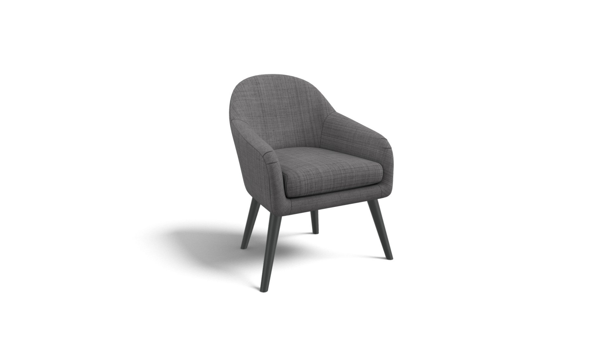 Chloe Accent Chair, Chalk Grey — Sketchfab embed 3D viewer