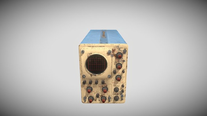 Vintage Oscilloscope 3D Model