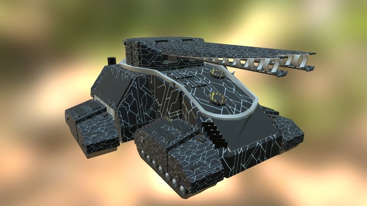 Tank | TRON Style 3D Model