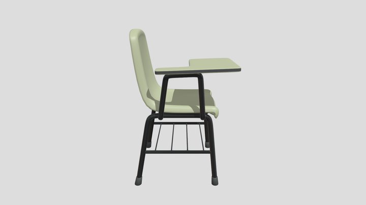 School Chair 3D Model