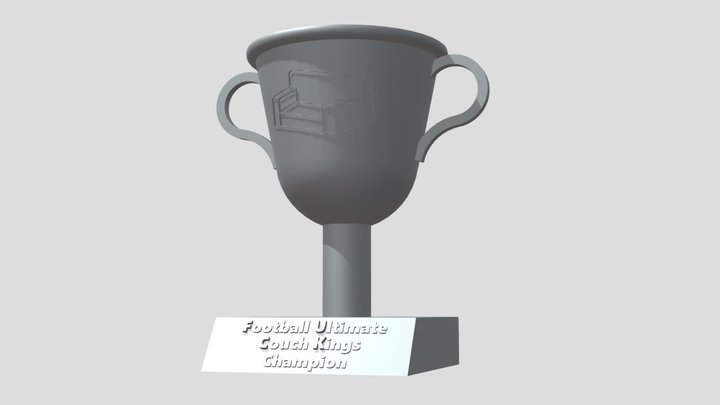 Fantasy Football Trophy 3D Model