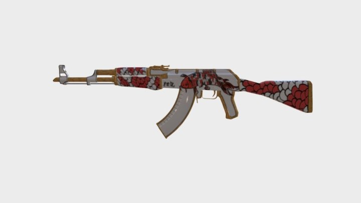 Ak-47 | Royal Koi 3D Model