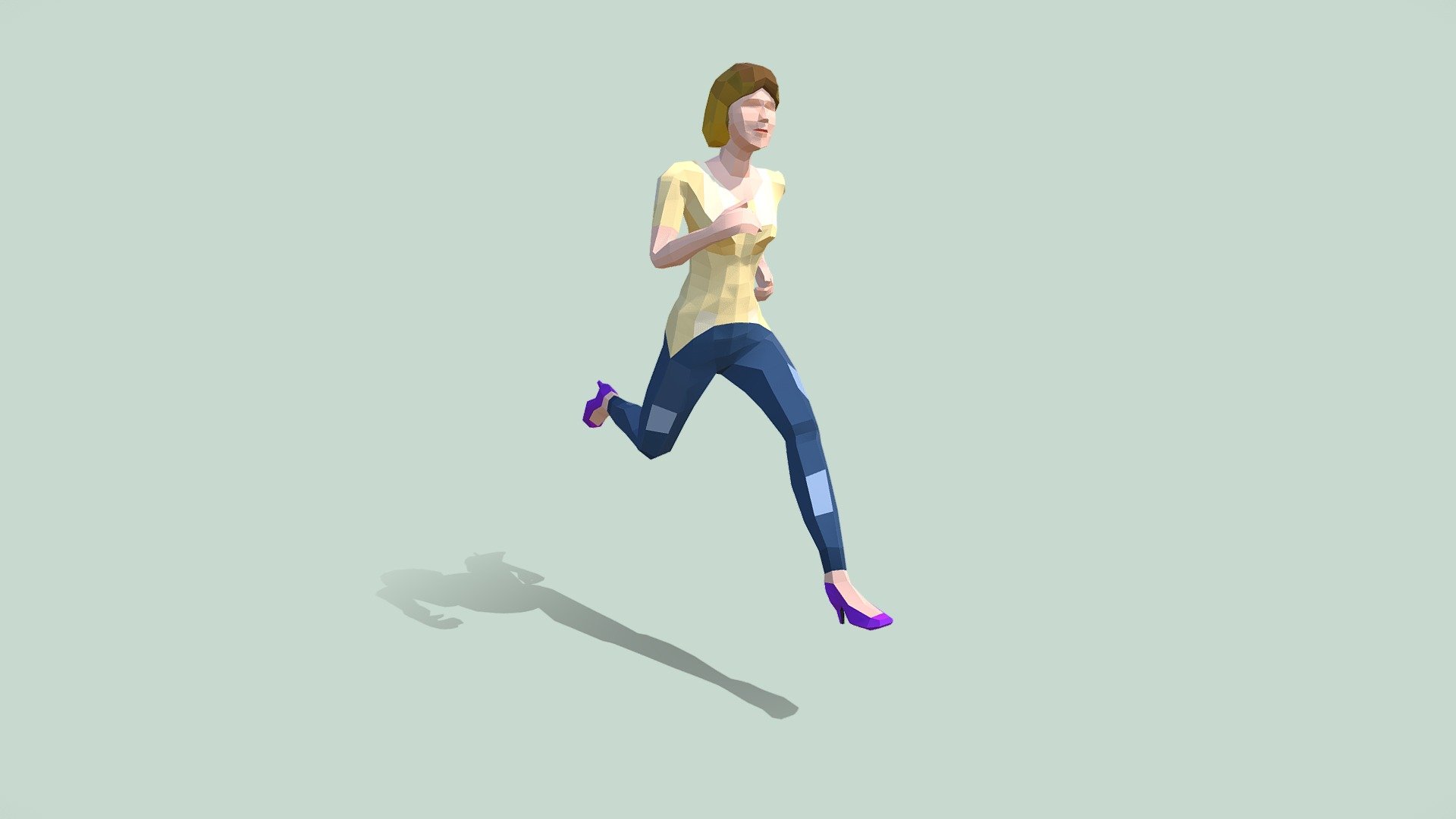 Female Running Free Animation (20 frames loop) - Download Free 3D model by  Denys Almaral (@denysalmaral) [a2d122f]