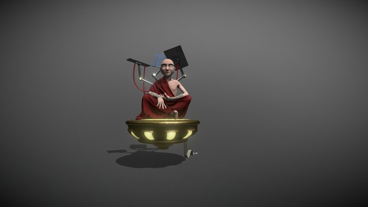 Solar Monk 3D Model