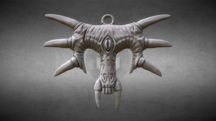 Sleeper necklace from Gothic - 3D printable FREE – Modello 3D gratuito STL