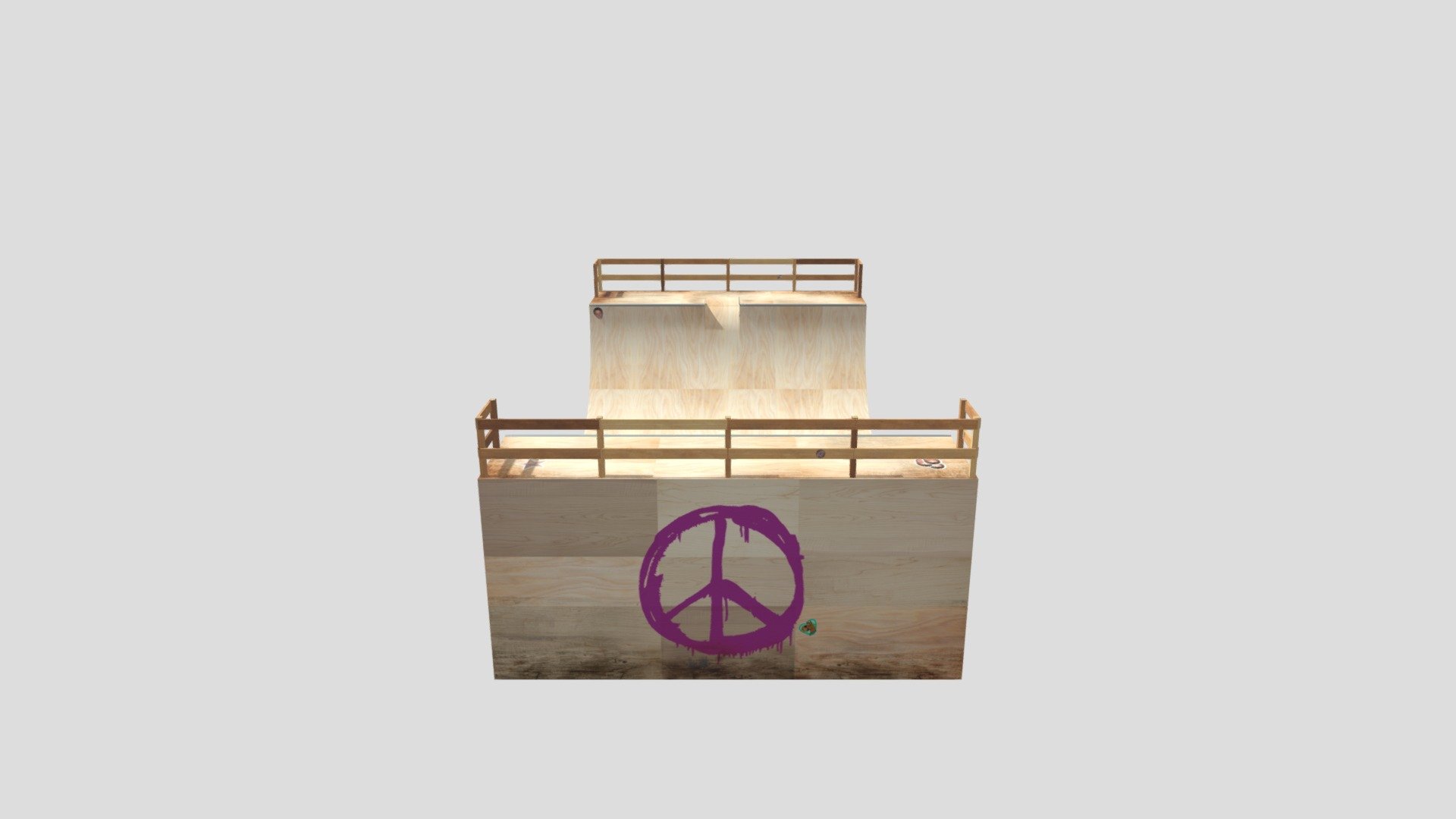 Halfpipe UV textured