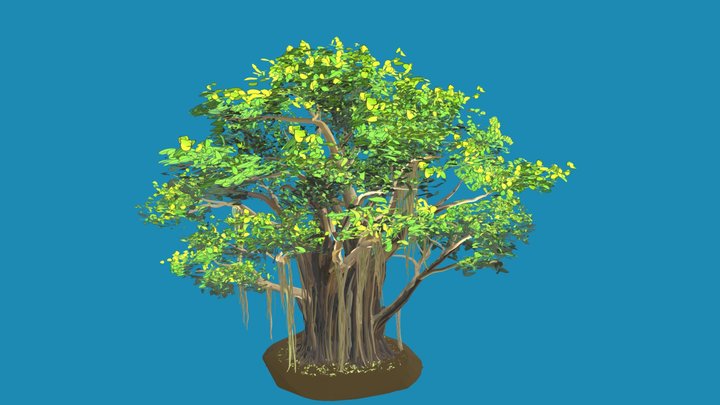 Peepal Tree 3D Model