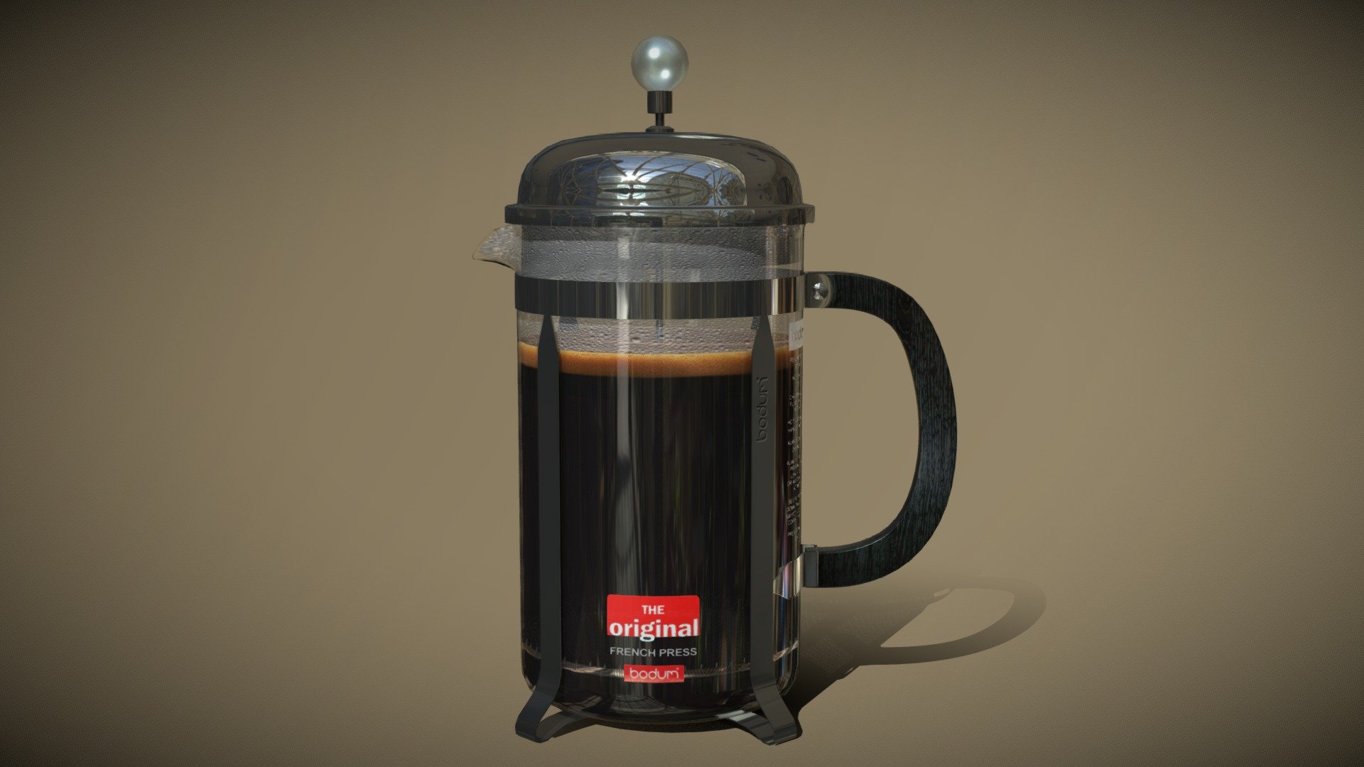 BODUM Chambord French Press Coffee Maker 3d model