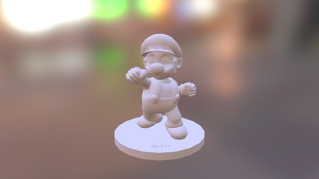 Mario Trophy Model 3D Model