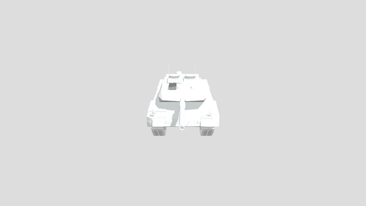 Leopard 2A6 Tank 3D Model
