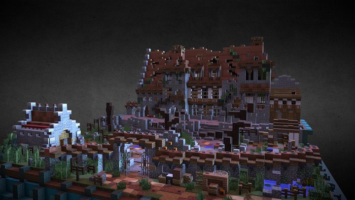 Abandoned Manor | Minecraft | 3D Model