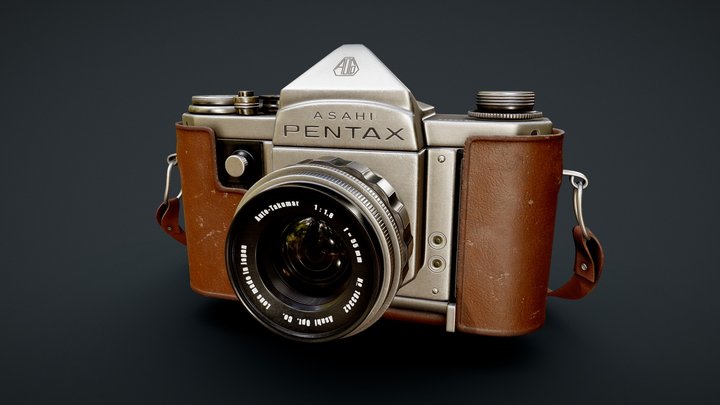 Vintage Camera ~ Asahi Pentax H2 3D Model