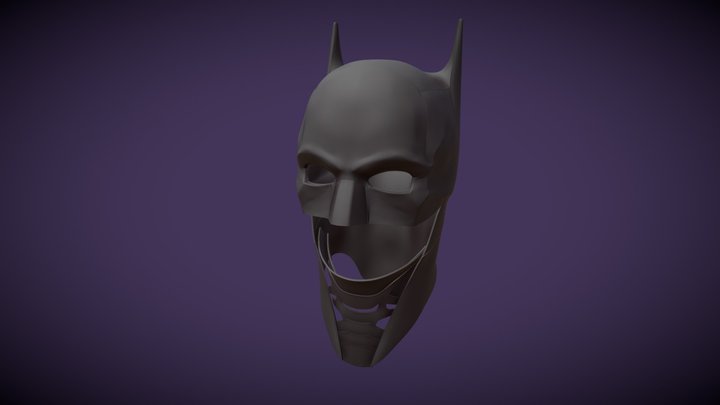 Batman Cowl - Battinson WIP 3D Model